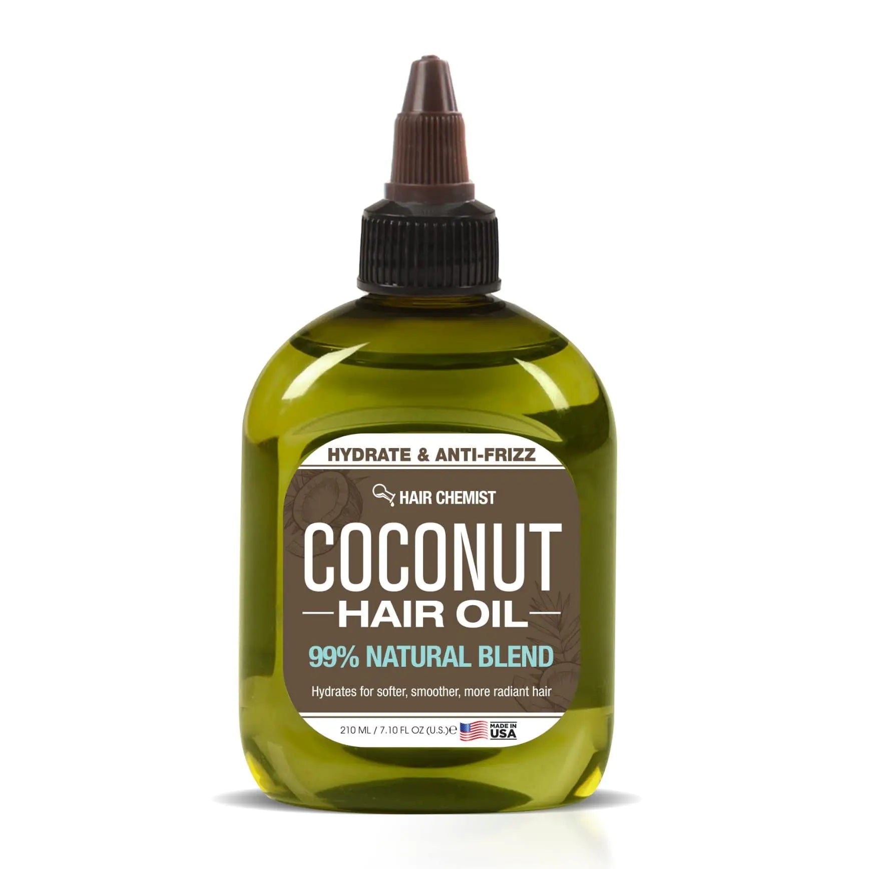 Hair Chemist 99% Natural Coconut Hair Oil - Deeply Nourish & Protect (7.1 oz) - GNS Beauty & Personal Care