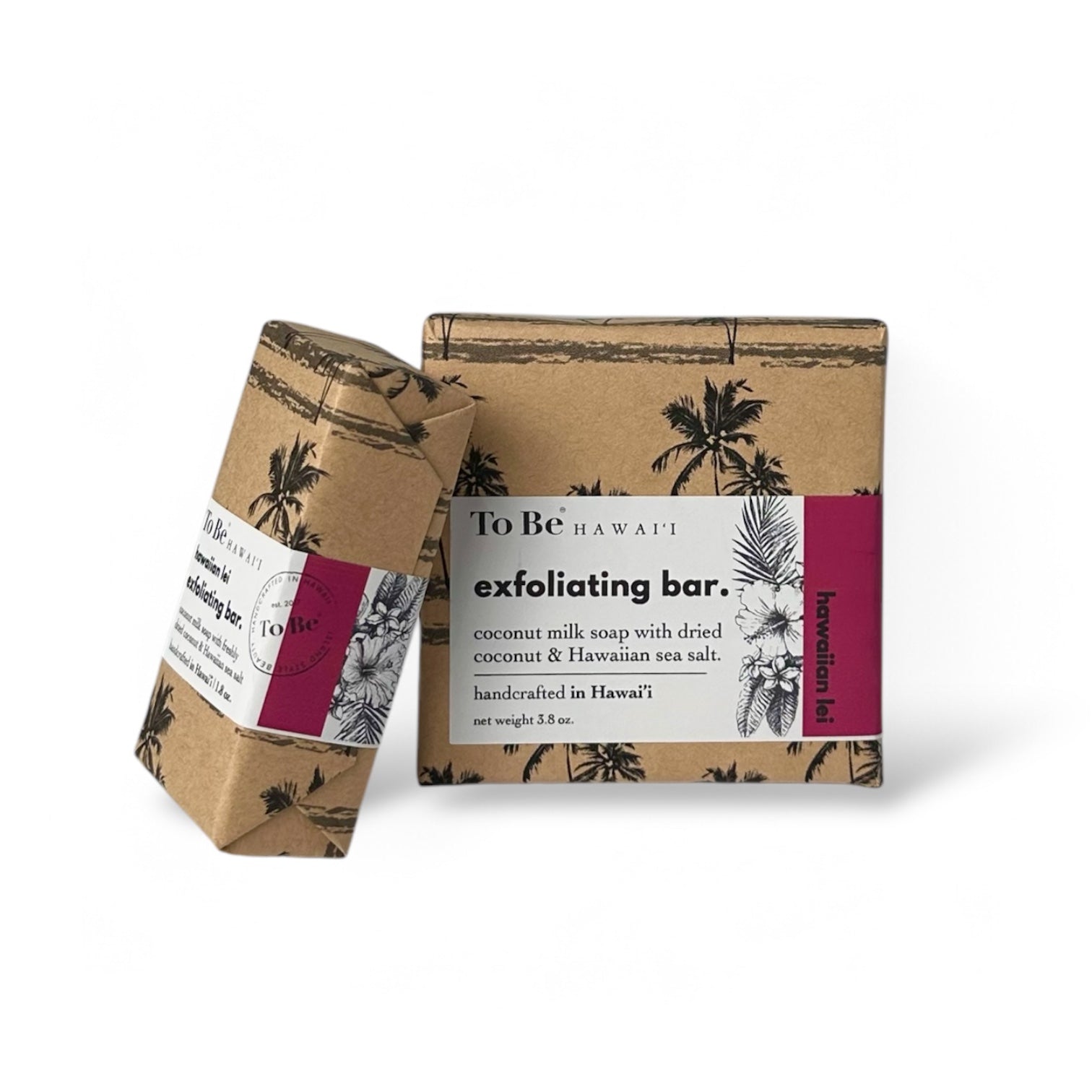 Hawaiian Lei Exfoliating Bar Soap - Coconut & Sea Salt - GNS Beauty & Personal Care