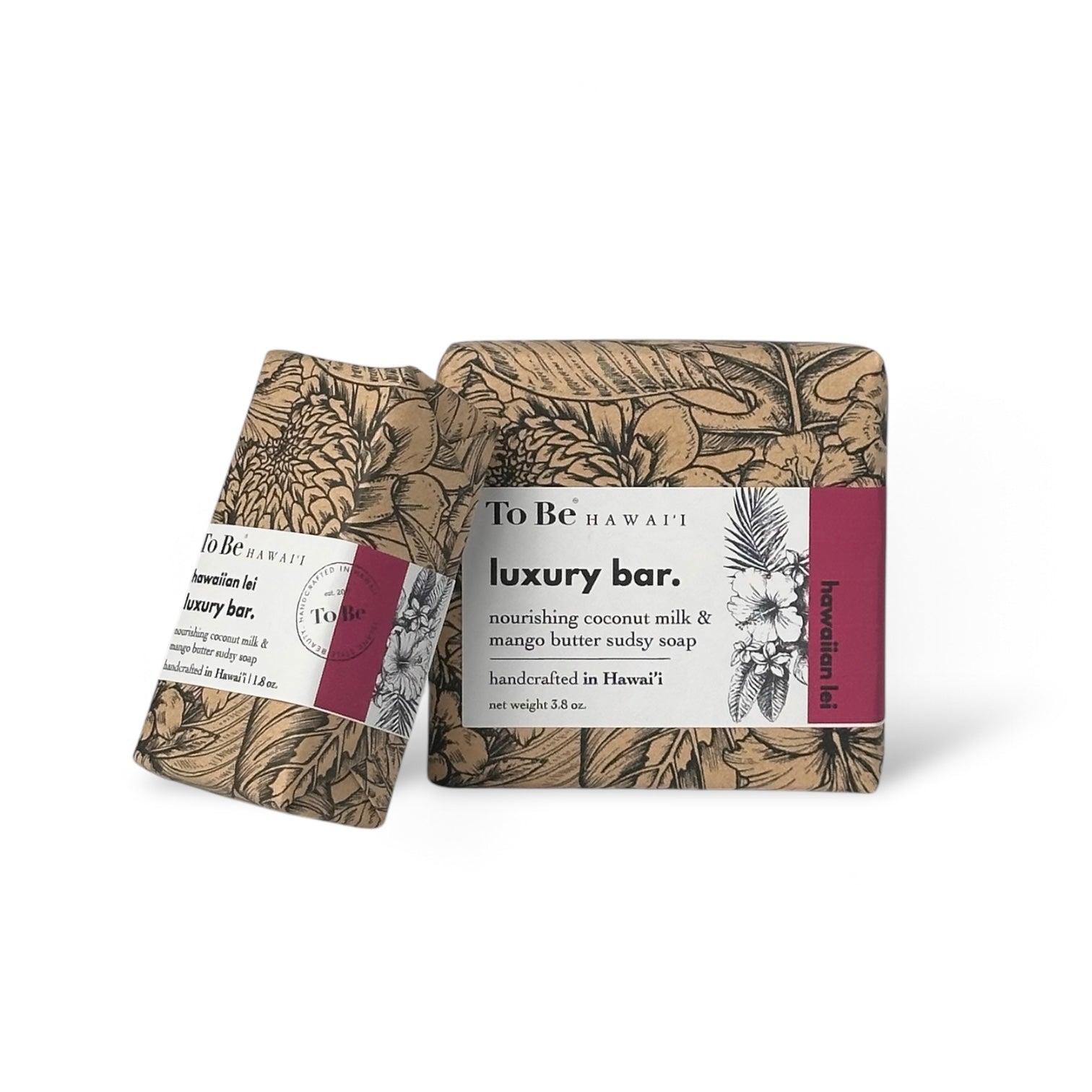 Hawaiian Lei Luxury Bar Soap - Handcrafted with Coconut Milk & Mango Butter - GNS Beauty & Personal Care