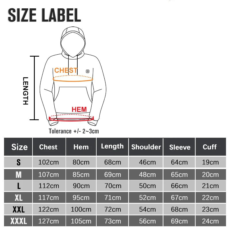Heated Jacket for Winter with USB Power and Adjustable Heat - GNS Beauty & Personal Care