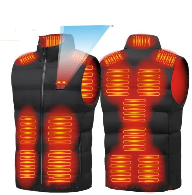 Heated Vest for Men and Women, 15 - Zone USB Warmth - GNS Beauty & Personal Care