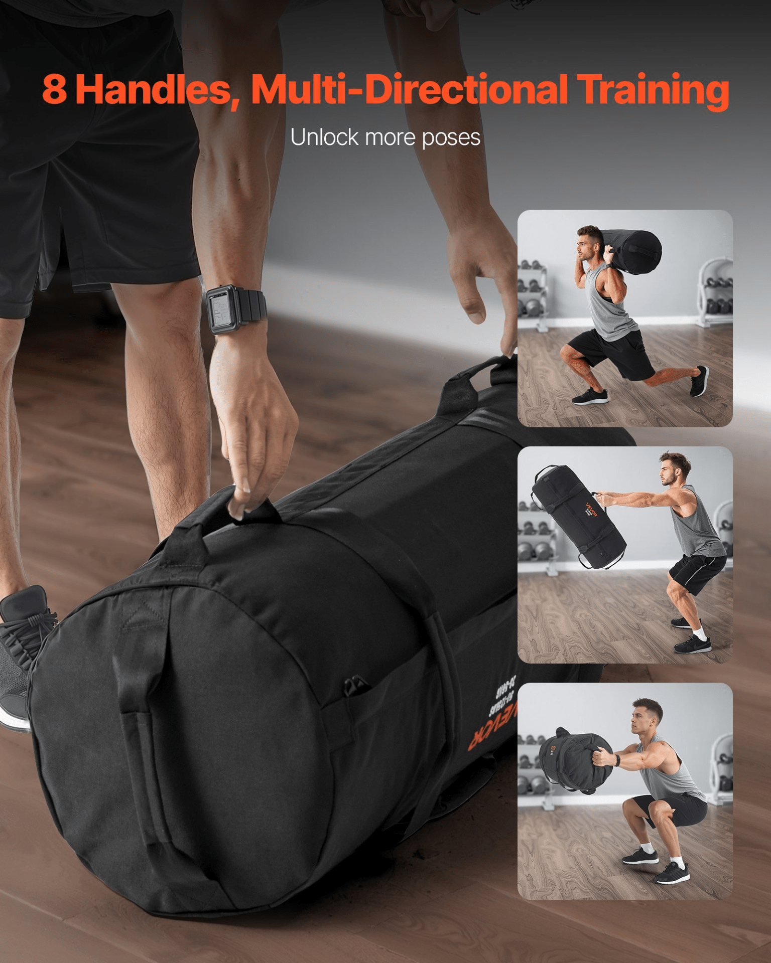 Heavy - Duty Fitness Sandbag for Weight Training (50–125 lb) - GNS Beauty & Personal Care