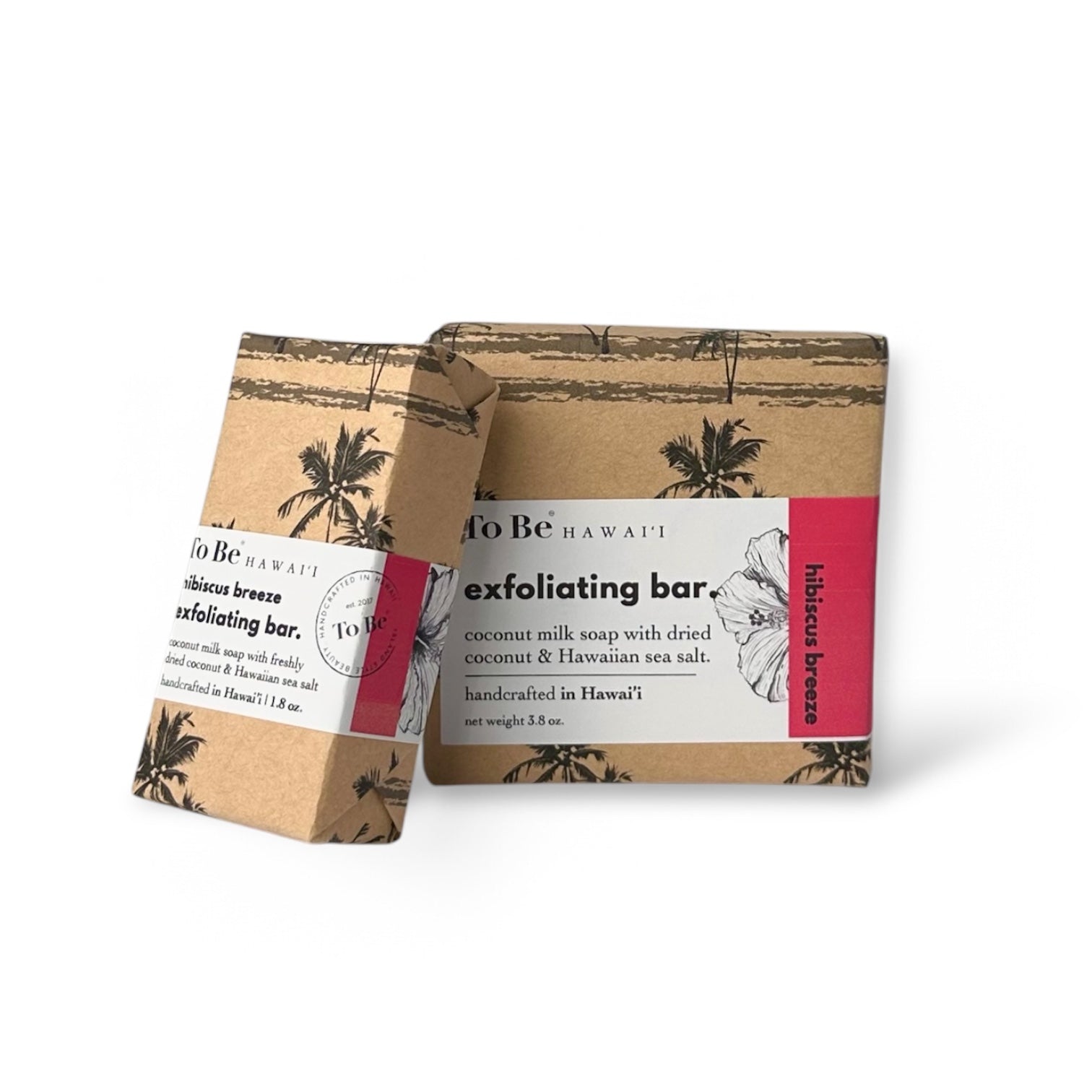 Hibiscus Breeze Exfoliating Bar Soap - Handcrafted with Coconut & Sea Salt - GNS Beauty & Personal Care
