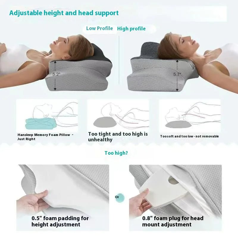 High - Density Memory Foam Neck Pillow - GNS Beauty & Personal Care