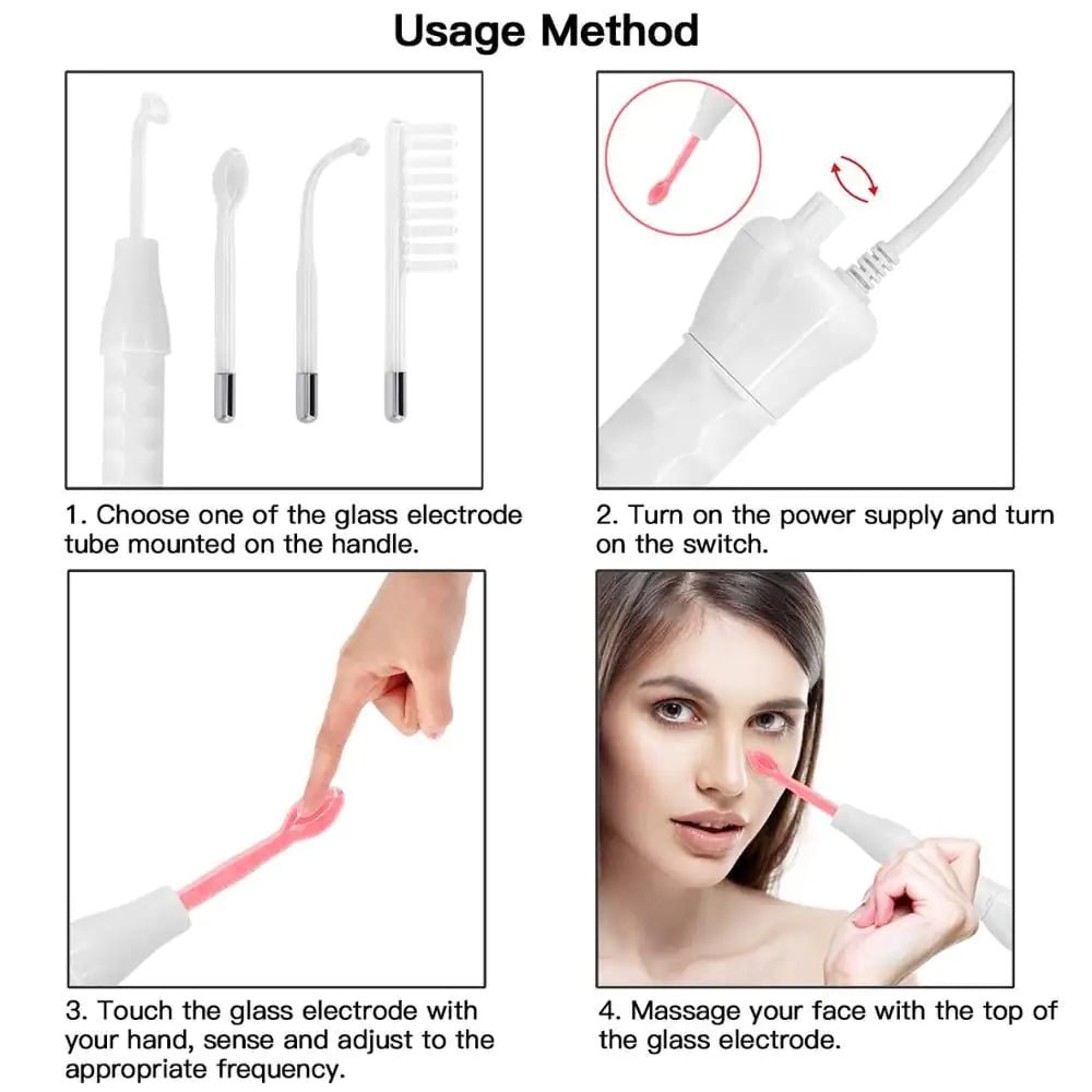 High - Frequency Facial Wand - Acne & Wrinkle Reduction - GNS Beauty & Personal Care