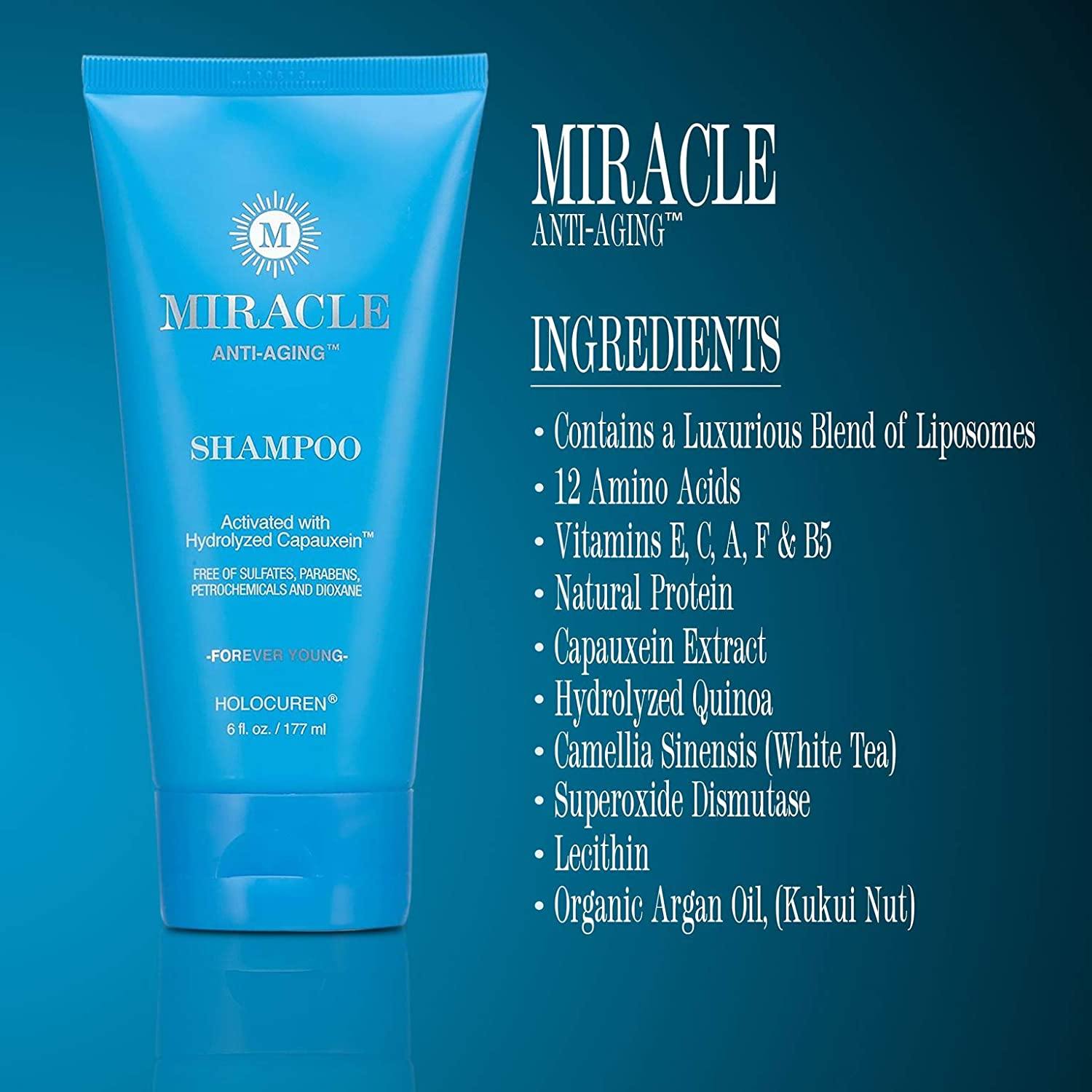 HOLOCUREN Miracle Anti - Aging Shampoo – Hair & Follicle Therapy - GNS Beauty & Personal Care