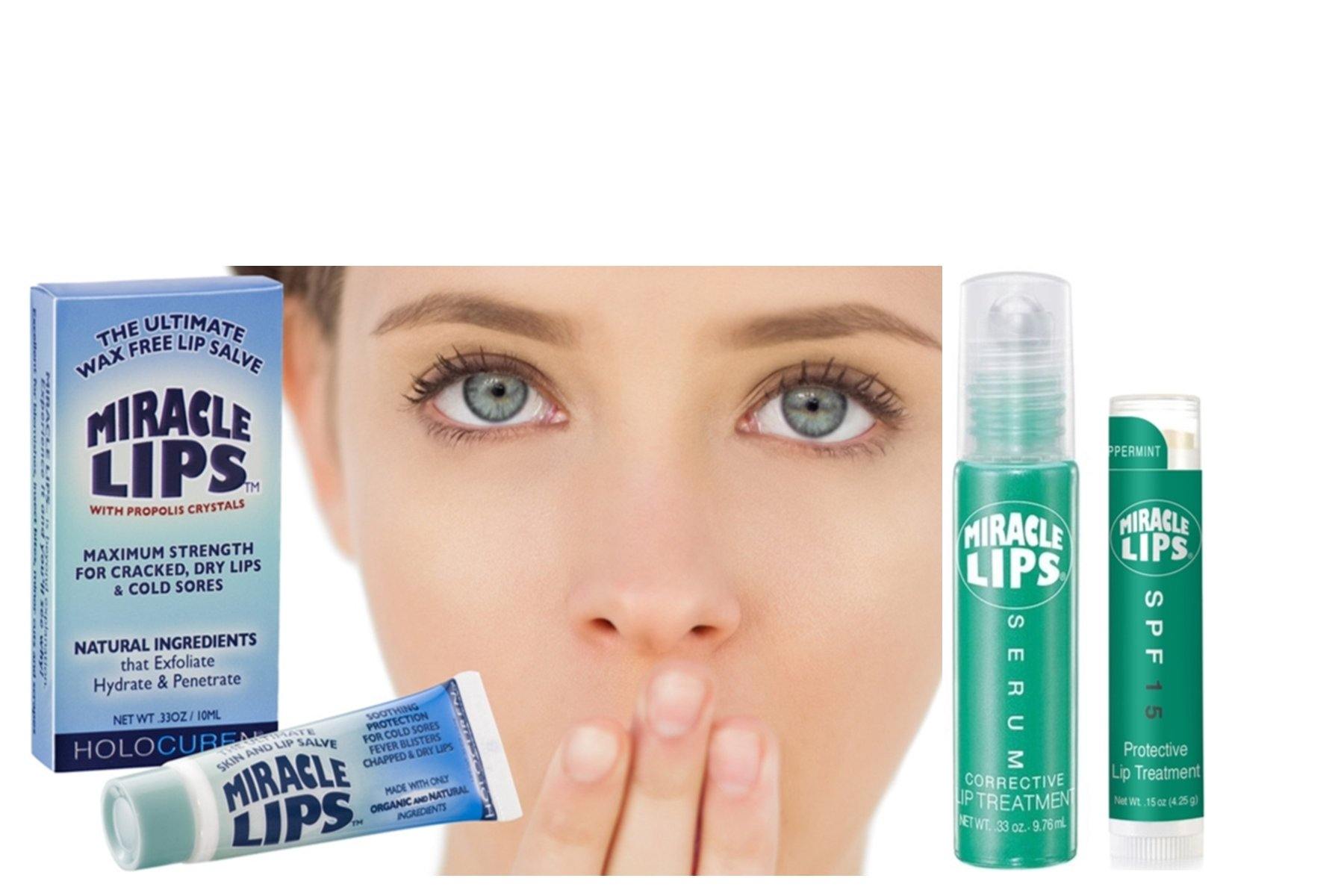HOLOCUREN Miracle Lips: Salve, Serum & SPF 15 Trio - GNS Beauty & Personal Care