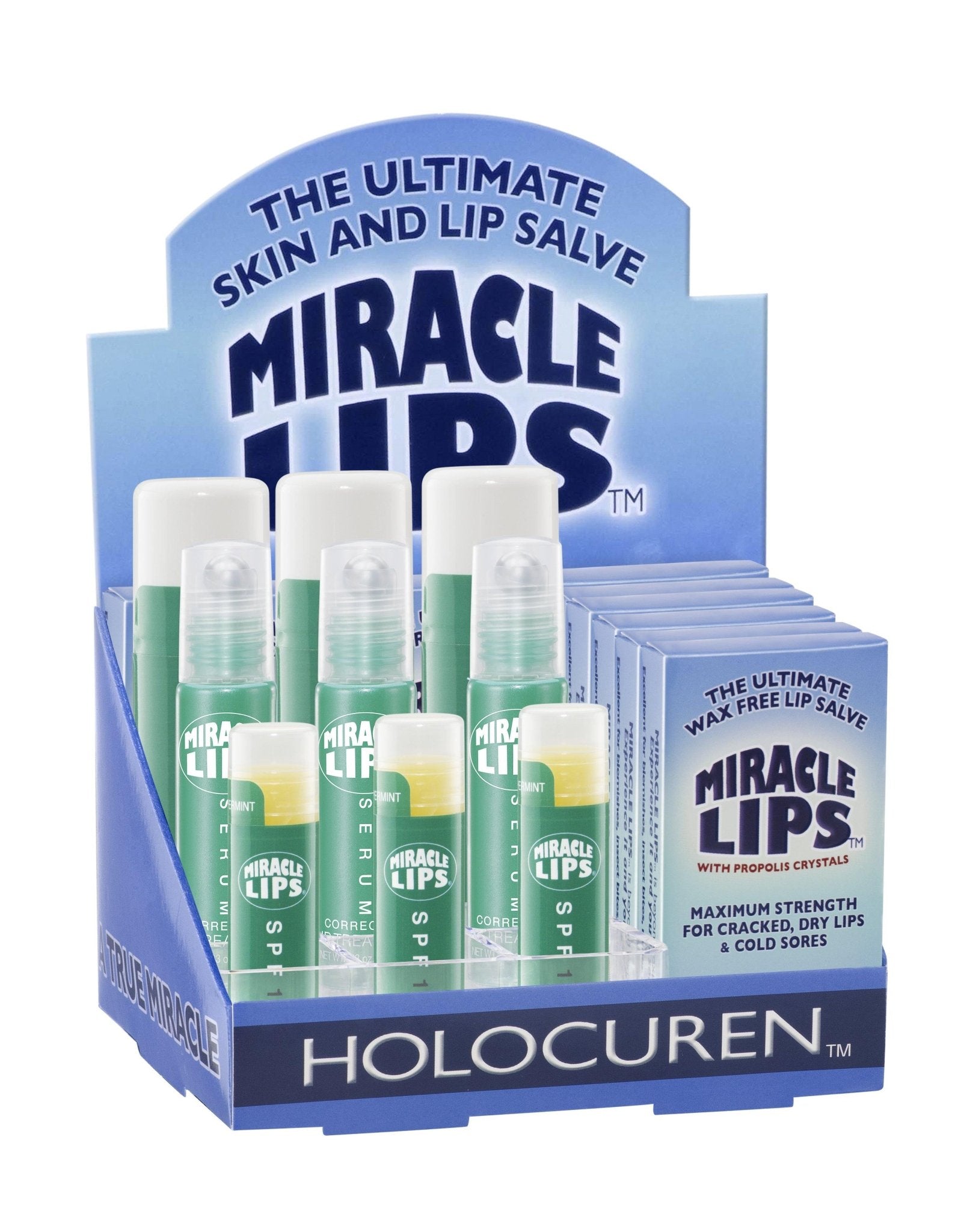 HOLOCUREN Miracle Lips: Salve, Serum & SPF 15 Trio - GNS Beauty & Personal Care