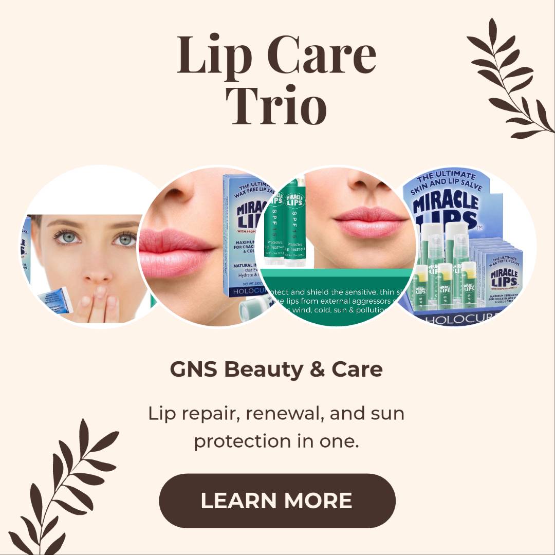 HOLOCUREN Miracle Lips: Salve, Serum & SPF 15 Trio - GNS Beauty & Personal Care