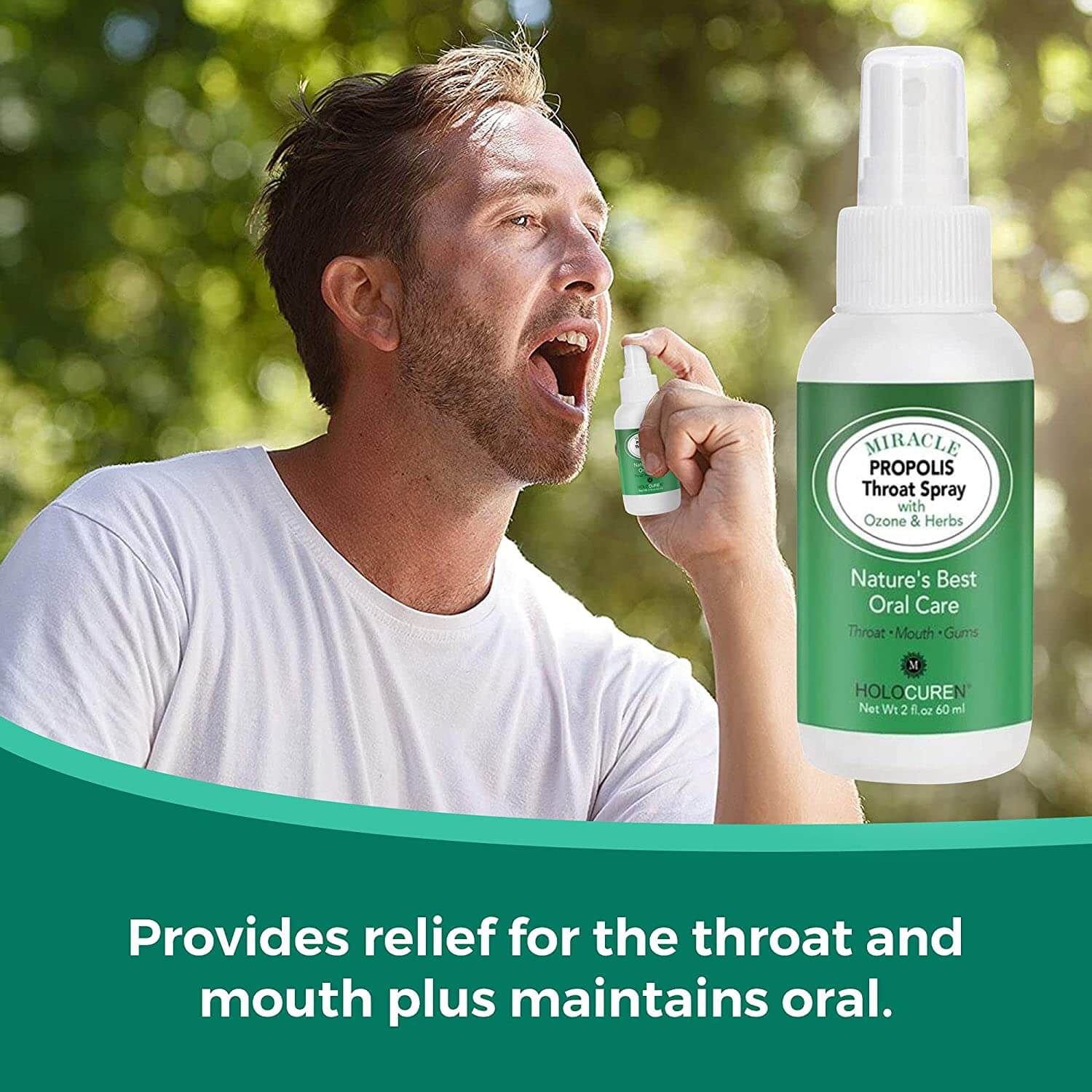 HOLOCUREN Miracle Propolis Throat Spray – 2 oz - GNS Beauty & Personal Care