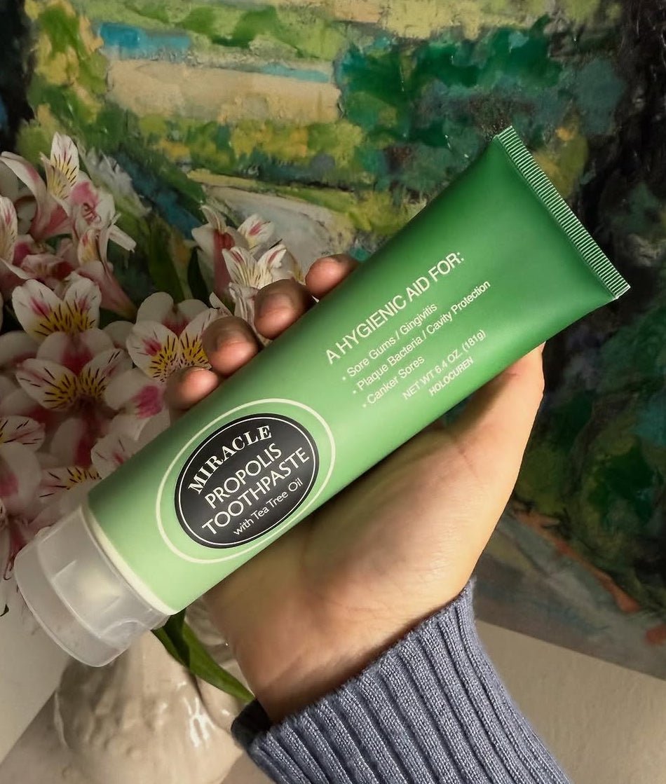 HOLOCUREN Natural Toothpaste – Propolis & Tea Tree Oil (Two Pack) - GNS Beauty & Personal Care
