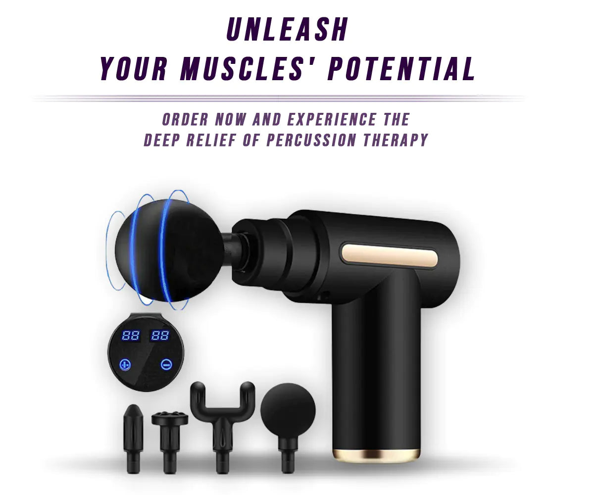Deep Tissue Massage Gun: Quiet Glide Technology for Effective Muscle Recovery