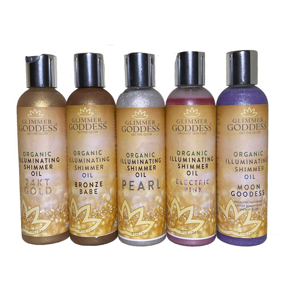 Illuminating Shimmer Body & Face Oils - Organic Radiant Glow & Hydration - GNS Beauty & Personal Care