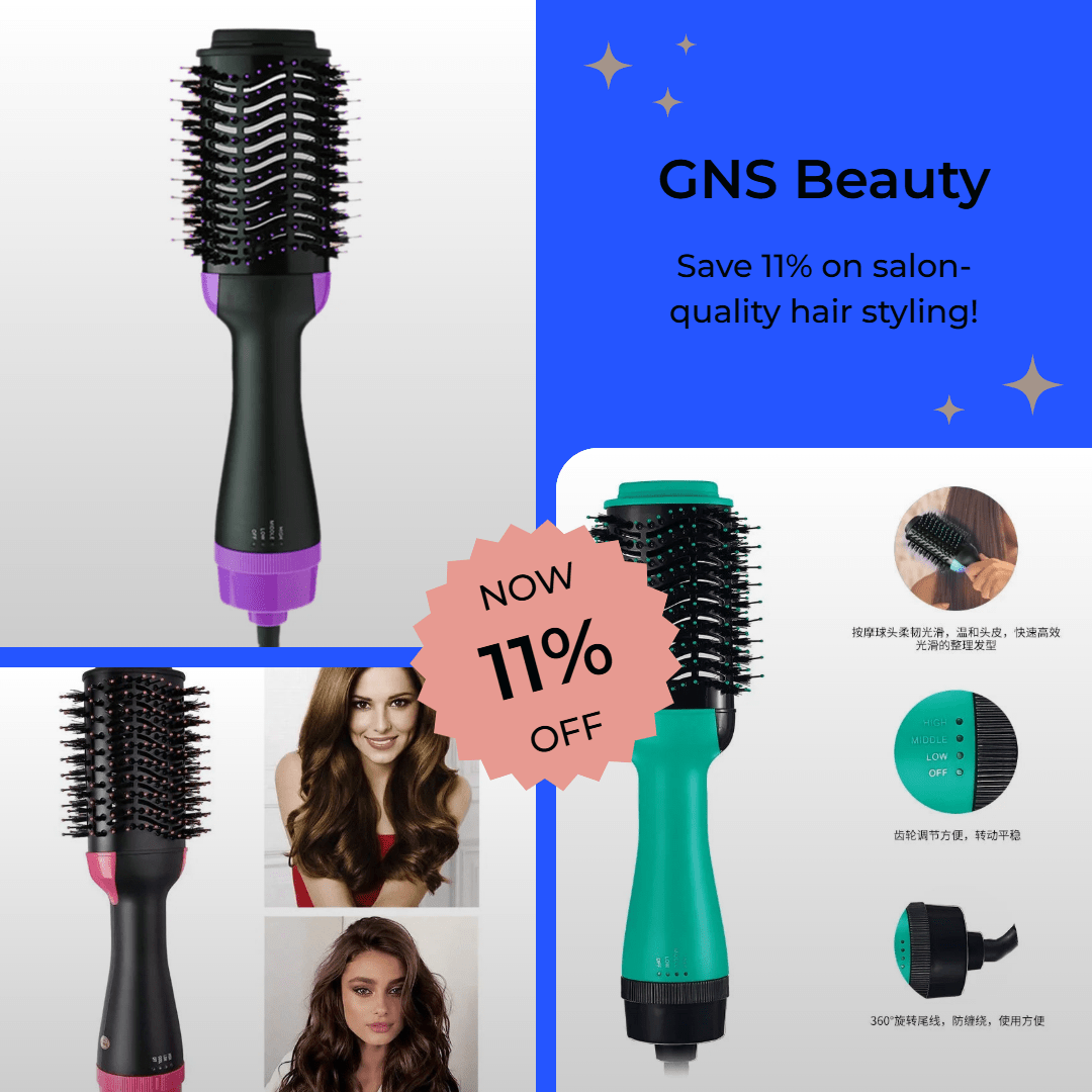 Ionic Hair Dryer and Volumizer - One Step Styling Tool - GNS Beauty & Personal Care