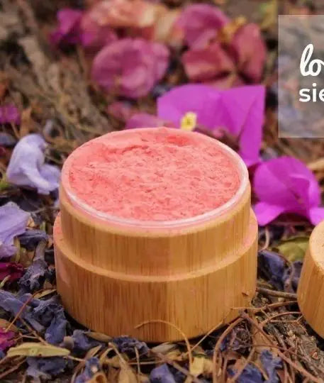 Natural Blush Powder in Refillable Bamboo Jar - Vegan & Eco-Friendly