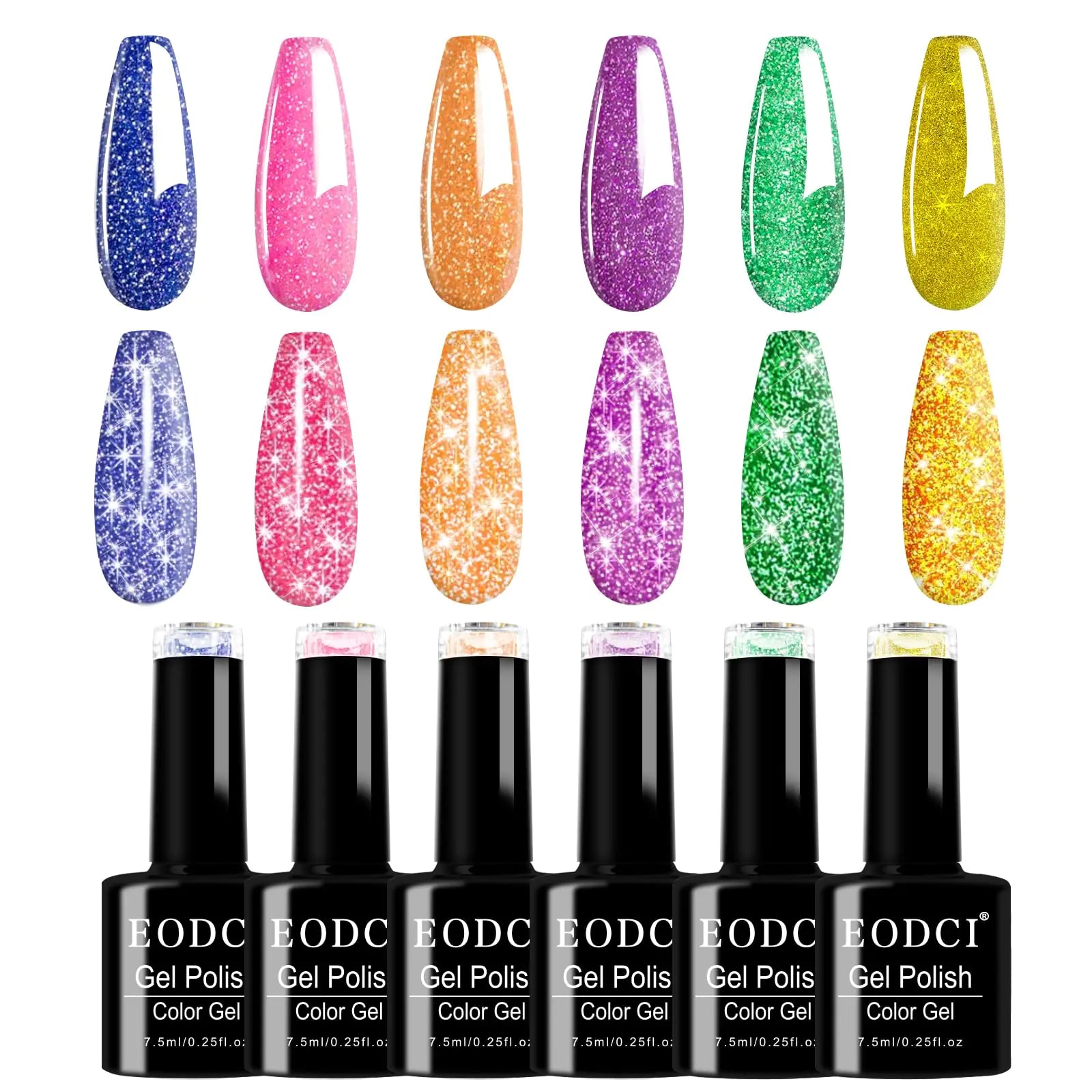 6 Colors Gel Polish Set – Vibrant, Long-Lasting & Easy-to-Use Manicure Solution