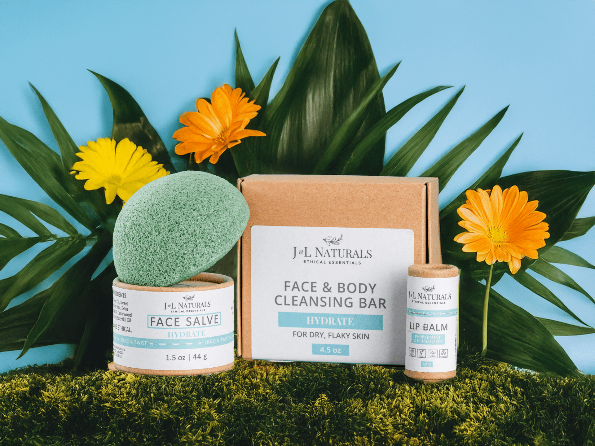 J&L Essentials Skin Regimen Kit (4 - Piece Set) – Simple, Sustainable Skincare for Every Type - GNS Beauty & Personal Care