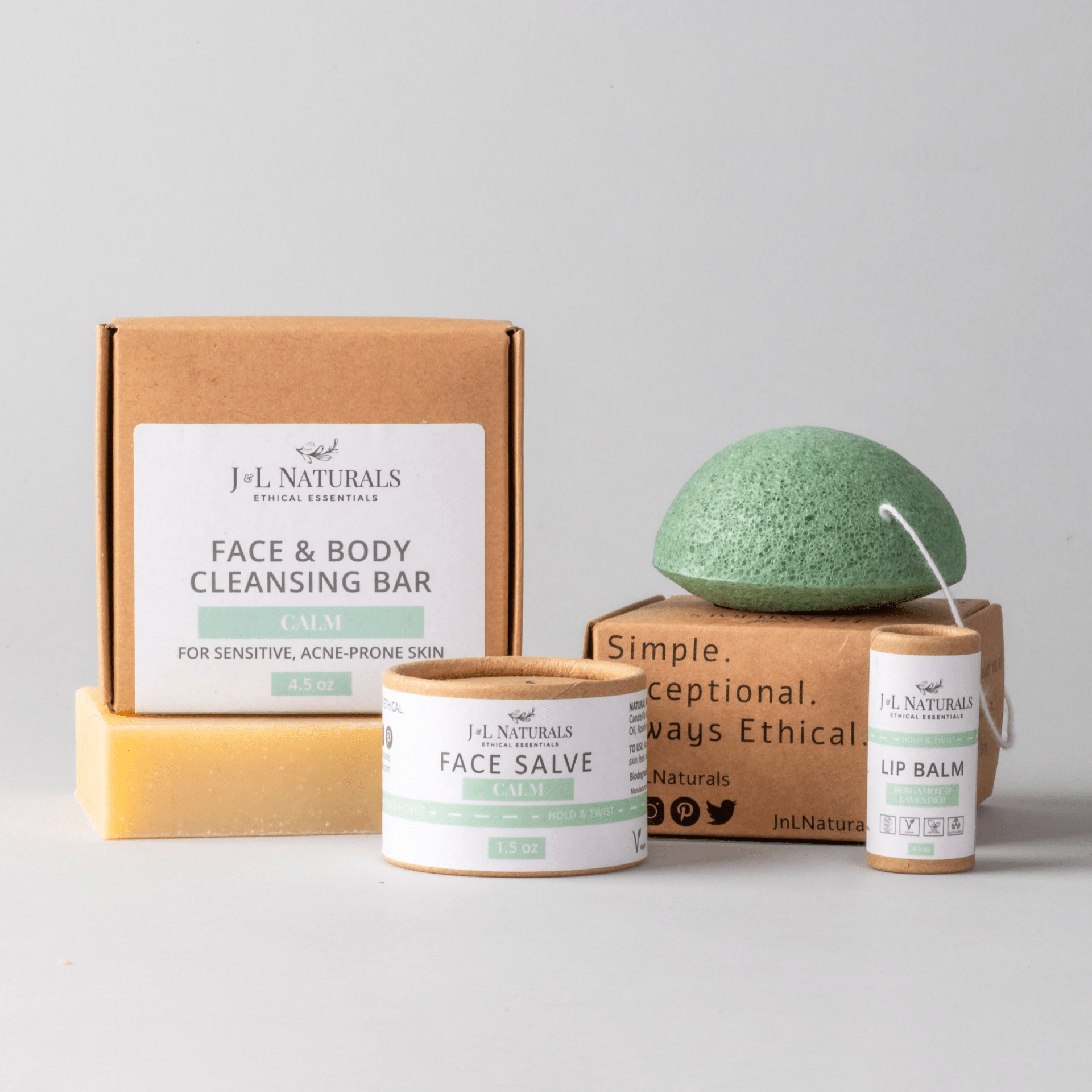 J&L Essentials Skin Regimen Kit (4 - Piece Set) – Simple, Sustainable Skincare for Every Type - GNS Beauty & Personal Care
