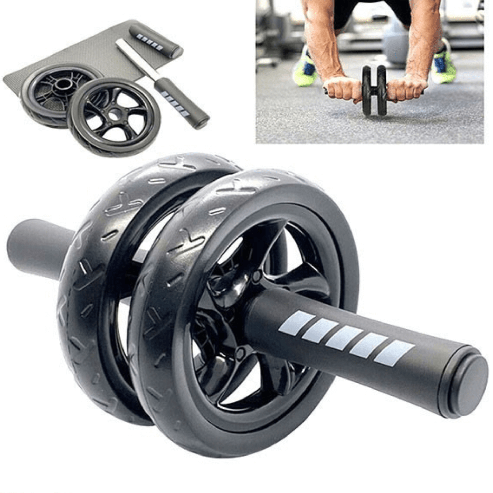 JupiterGear Ab Roller Wheel with Kneeling Pad – Core Strength Training for Home & Travel - GNS Beauty & Personal Care