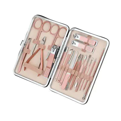 18-Piece Stainless Steel DIY Manicure Pedicure Set