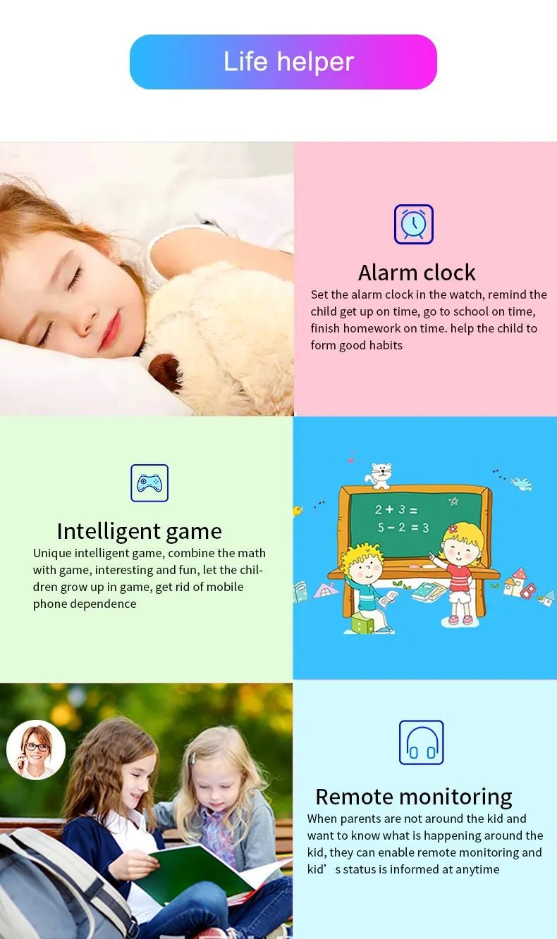 Kids Smart Watch with GPS Tracker & Waterproof Design - GNS Beauty & Personal Care