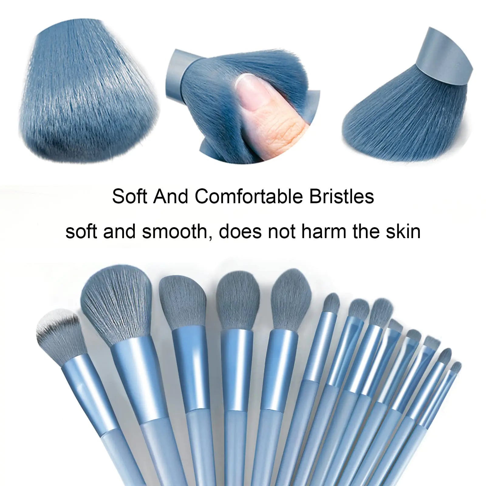 Koccido 22 Piece Makeup Brush Kit - Foundation, Eyeshadow, and More (Blue Set) - GNS Beauty & Personal Care