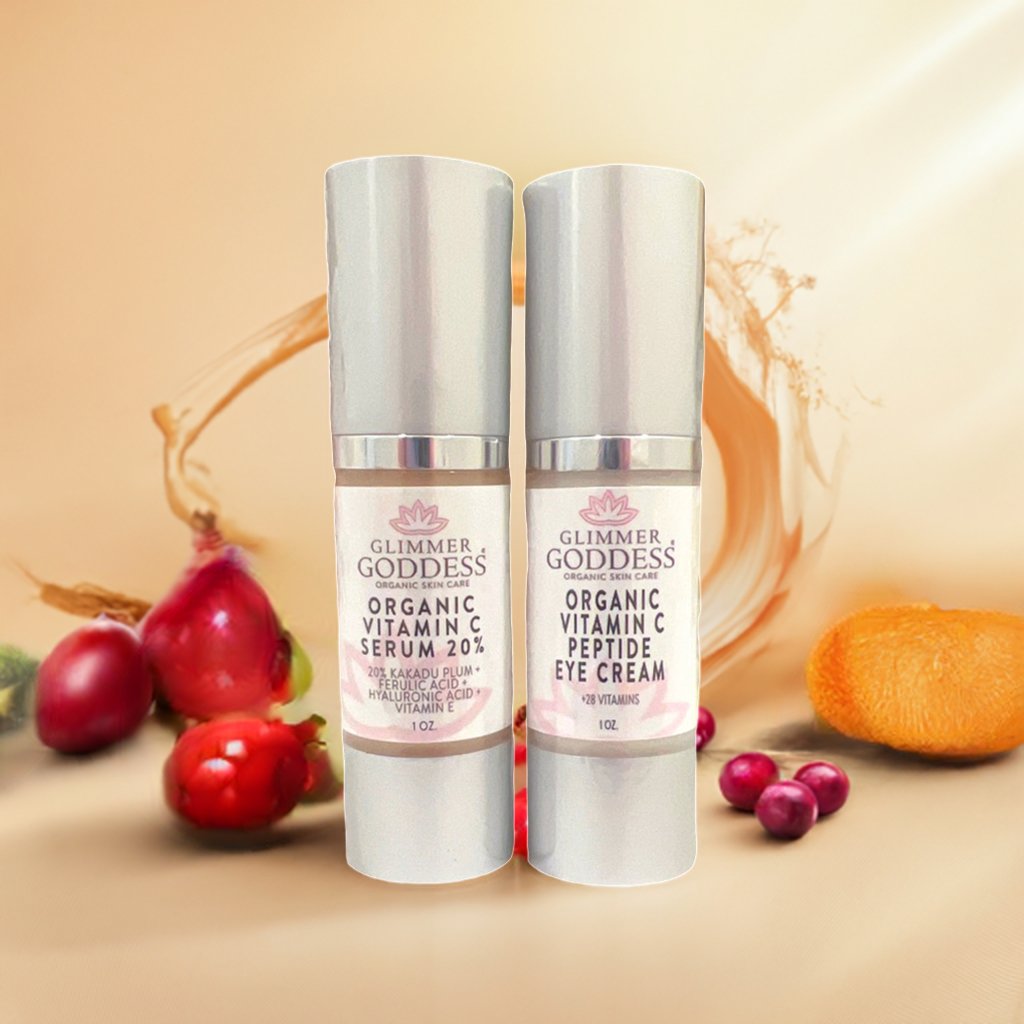 Let's Get Glowing! Organic Vitamin C Serum + Vitamin C Eye Cream - GNS Beauty & Personal Care