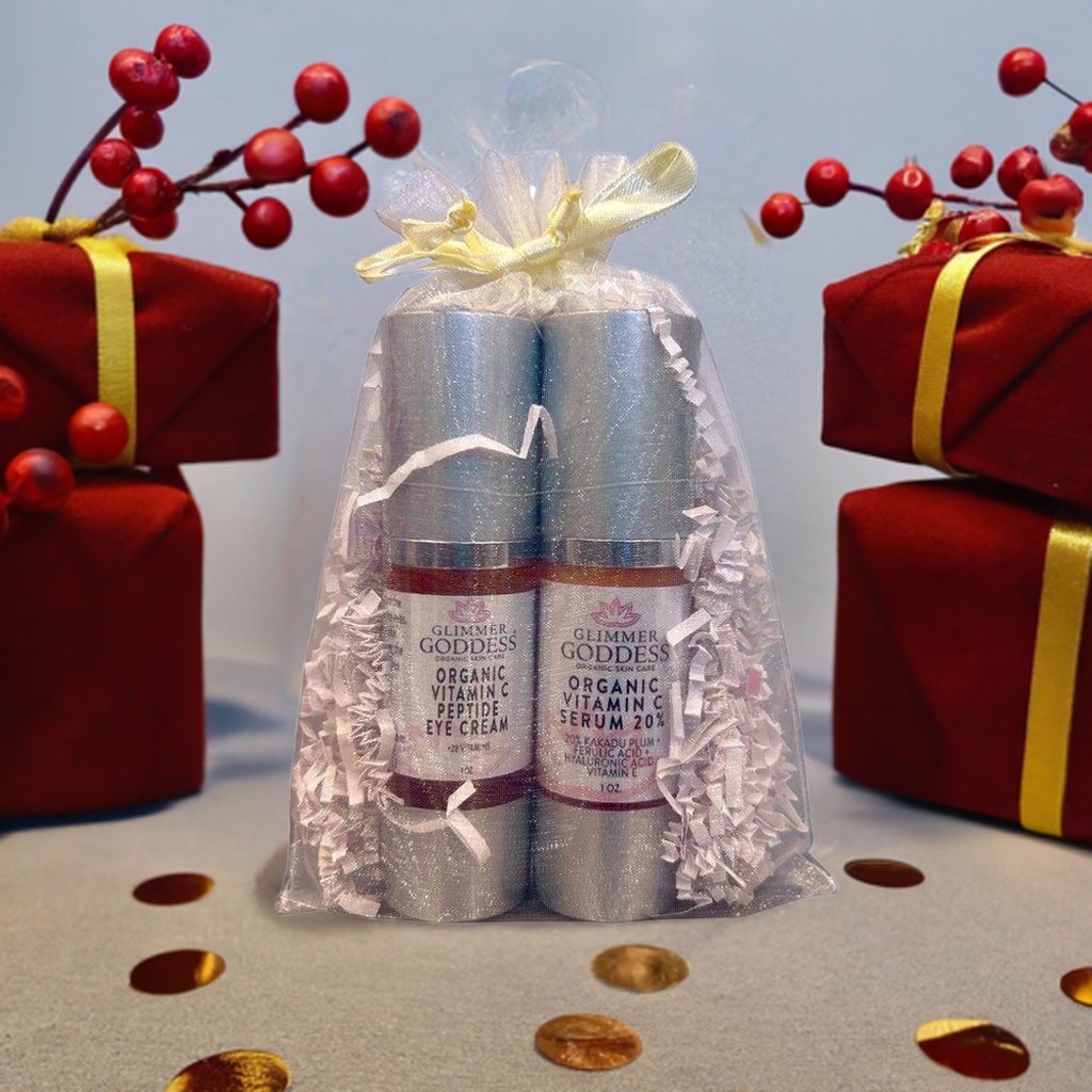 Let's Get Glowing! Organic Vitamin C Serum + Vitamin C Eye Cream - GNS Beauty & Personal Care