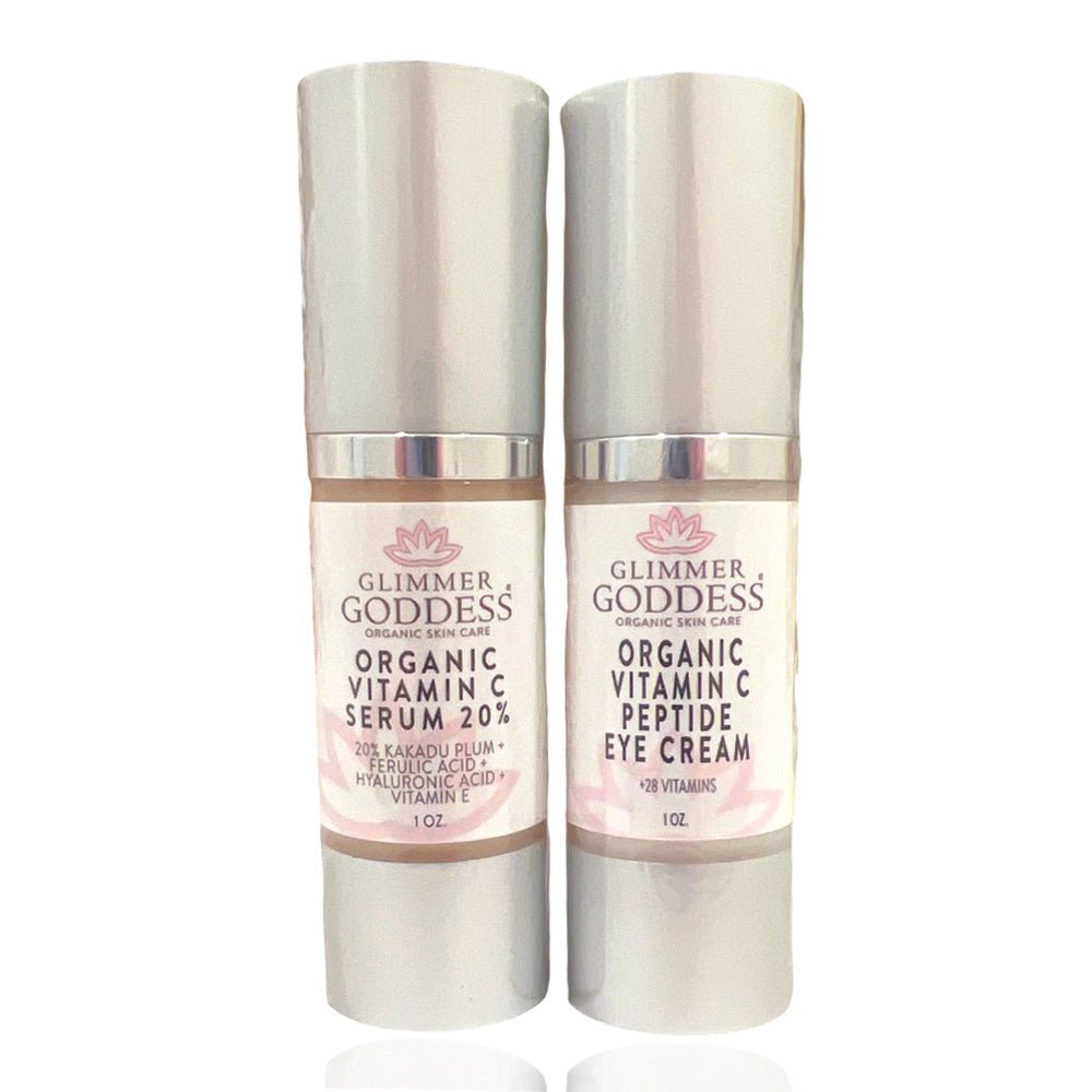 Let's Get Glowing! Organic Vitamin C Serum + Vitamin C Eye Cream - GNS Beauty & Personal Care