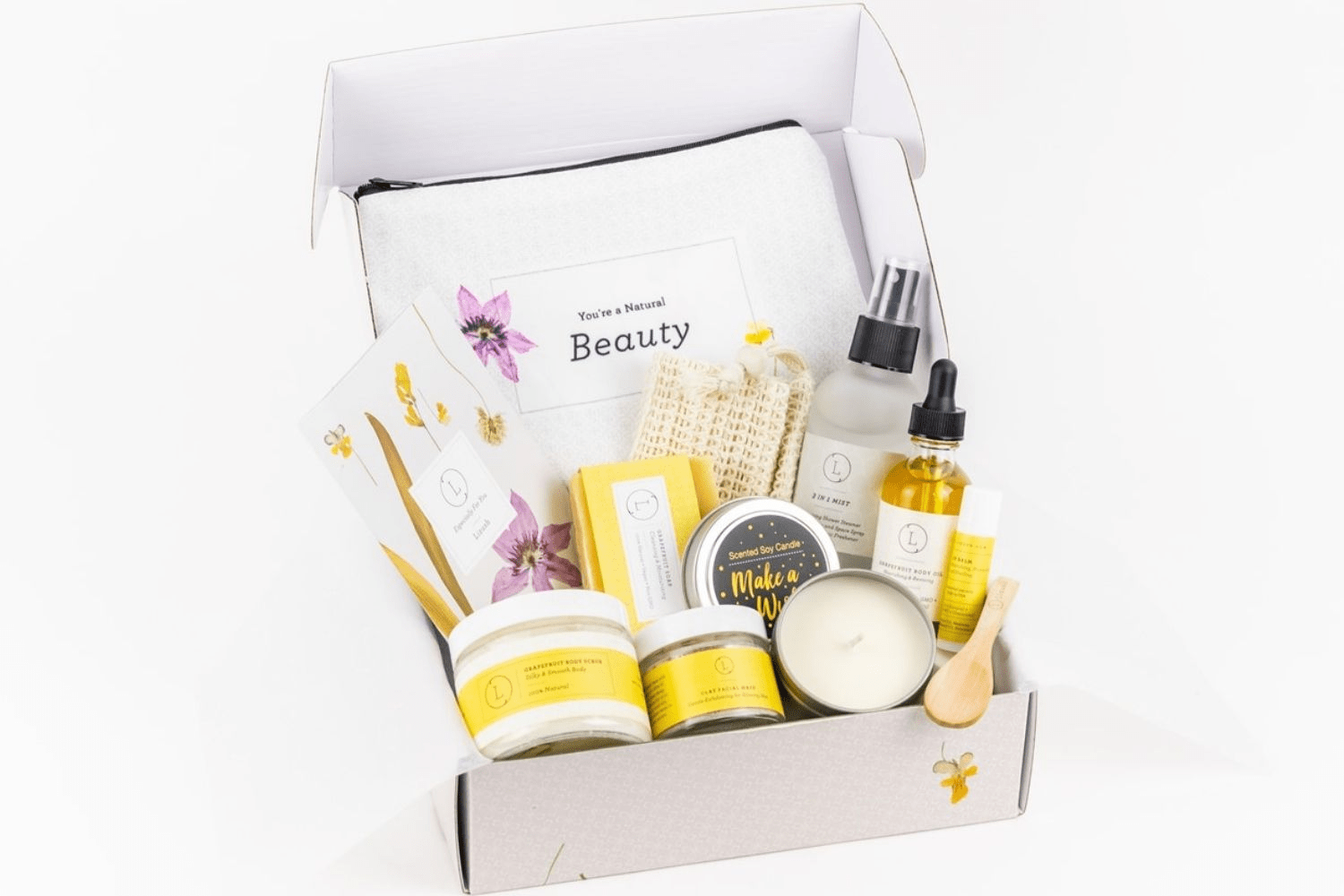 Lizlush Holiday Care Package – Handmade Natural Bath &amp; Body Gift Box - GNS Beauty & Personal Care
