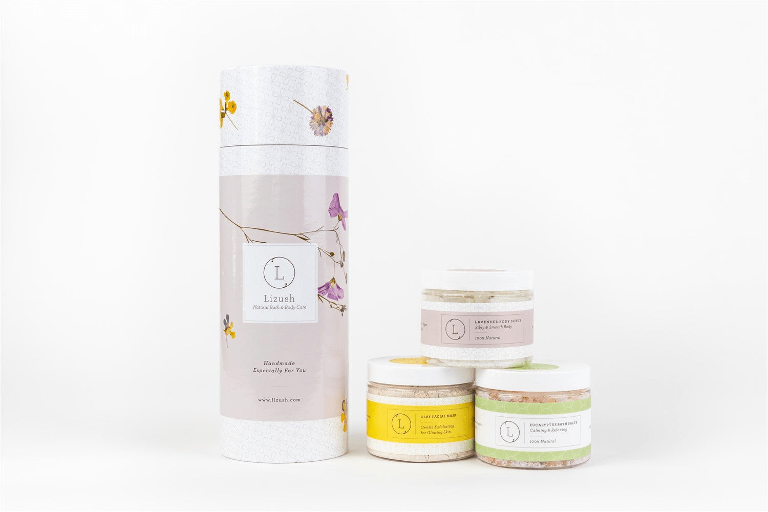 Lizlush Natural Bath &amp; Body Skincare Set – Relaxation and Beauty in 3 Big Jars - GNS Beauty & Personal Care