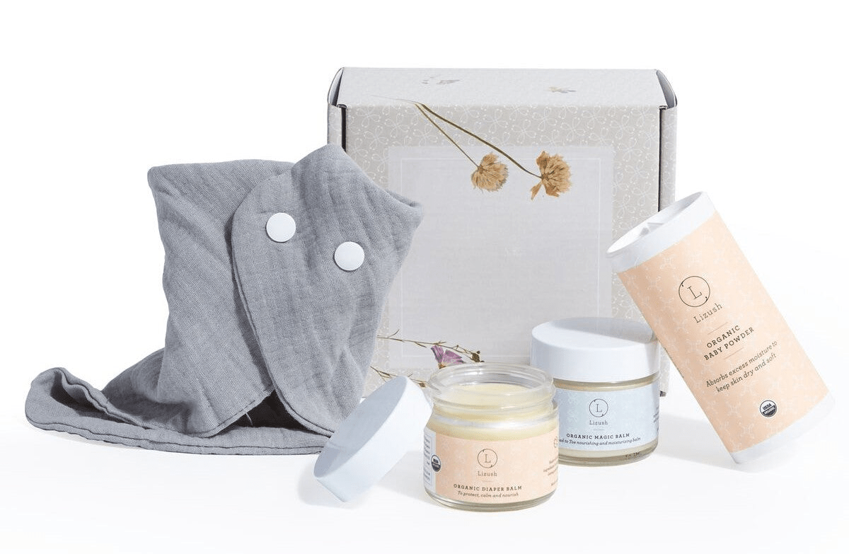 Lizlush Organic New Baby Gift Set – Thoughtful, Natural & USDA - Certified Organic - GNS Beauty & Personal Care