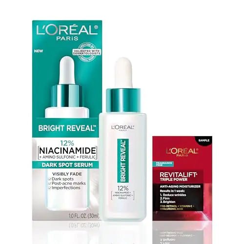 L'Oréal Paris Bright Reveal: 12% Niacinamide + Ferulic Acid Dark Spot Serum - GNS Beauty & Personal Care