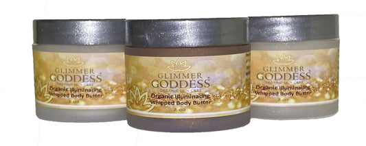 Organic Shimmering Body Butter - Travel Size 2 oz