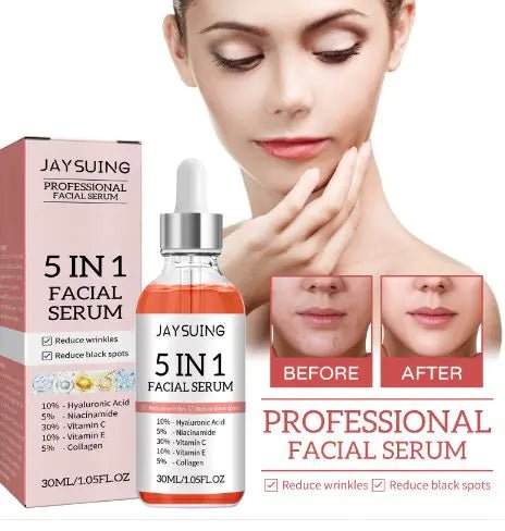 Luxury Anti - Wrinkle Facial Serum - 5 - in - 1 Treatment - GNS Beauty & Personal Care