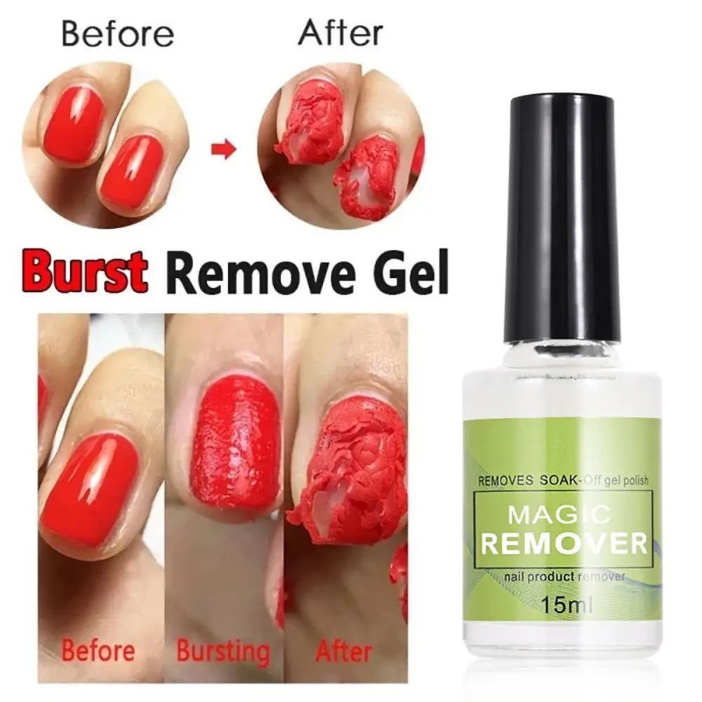 Magic Gel Nail Polish Remover – Fast, Gentle & Odor - Free Polish Removal - GNS Beauty & Personal Care