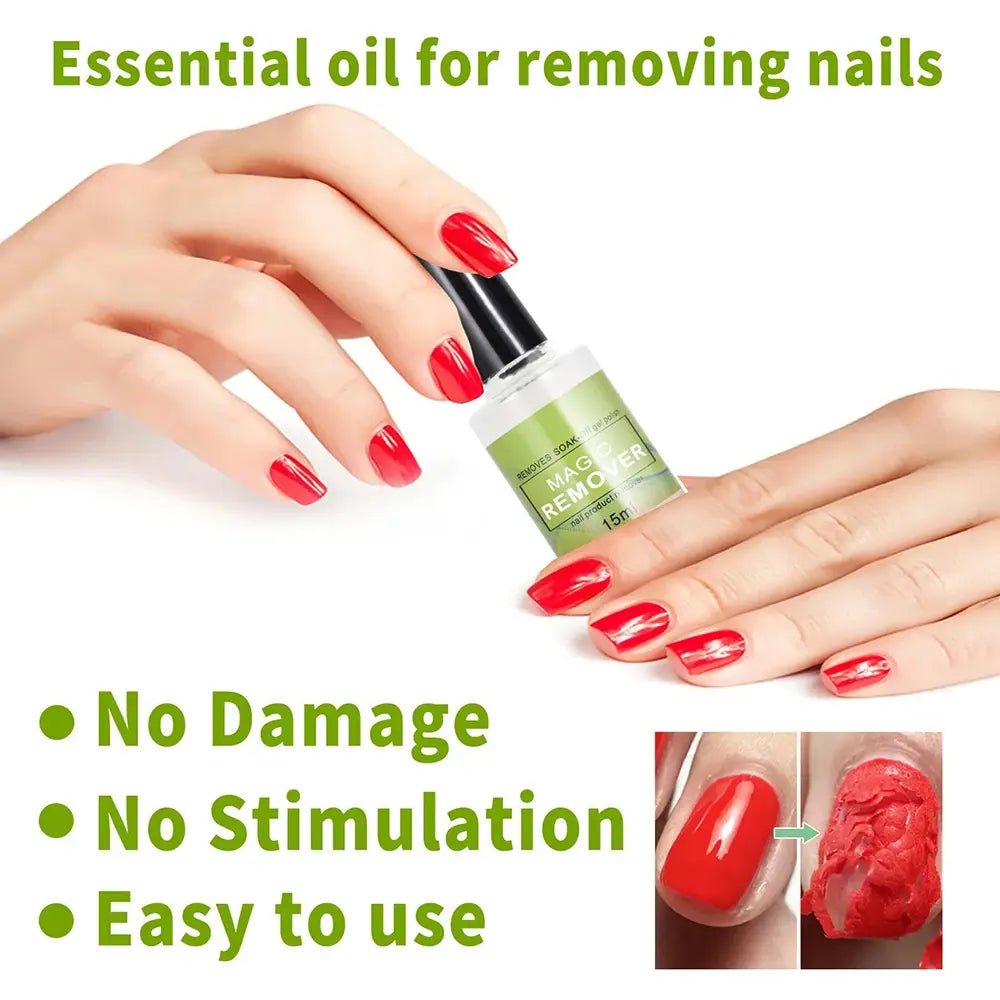 Magic Gel Nail Polish Remover – Fast, Gentle & Odor - Free Polish Removal - GNS Beauty & Personal Care