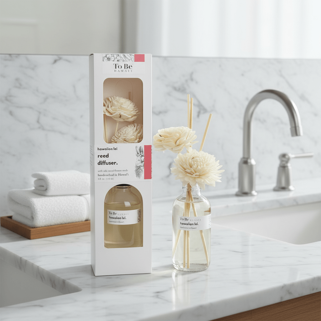 Maui - Made Lilikoi Citrus Reed Diffuser - Tropical Passion Fruit & Guava Home Fragrance - GNS Beauty & Personal Care