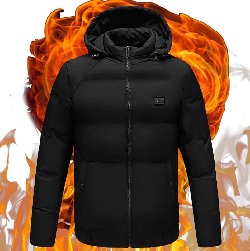 Men's Heated Hoodie Jacket with Carbon Fiber USB - GNS Beauty & Personal Care