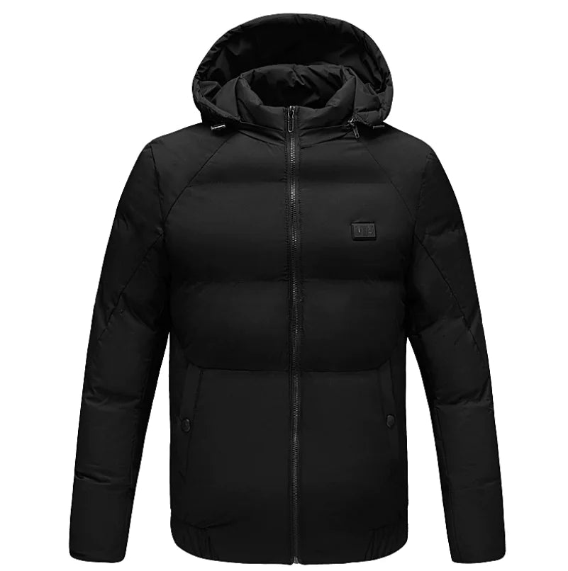 Men's Heated Hoodie Jacket with Carbon Fiber USB - GNS Beauty & Personal Care