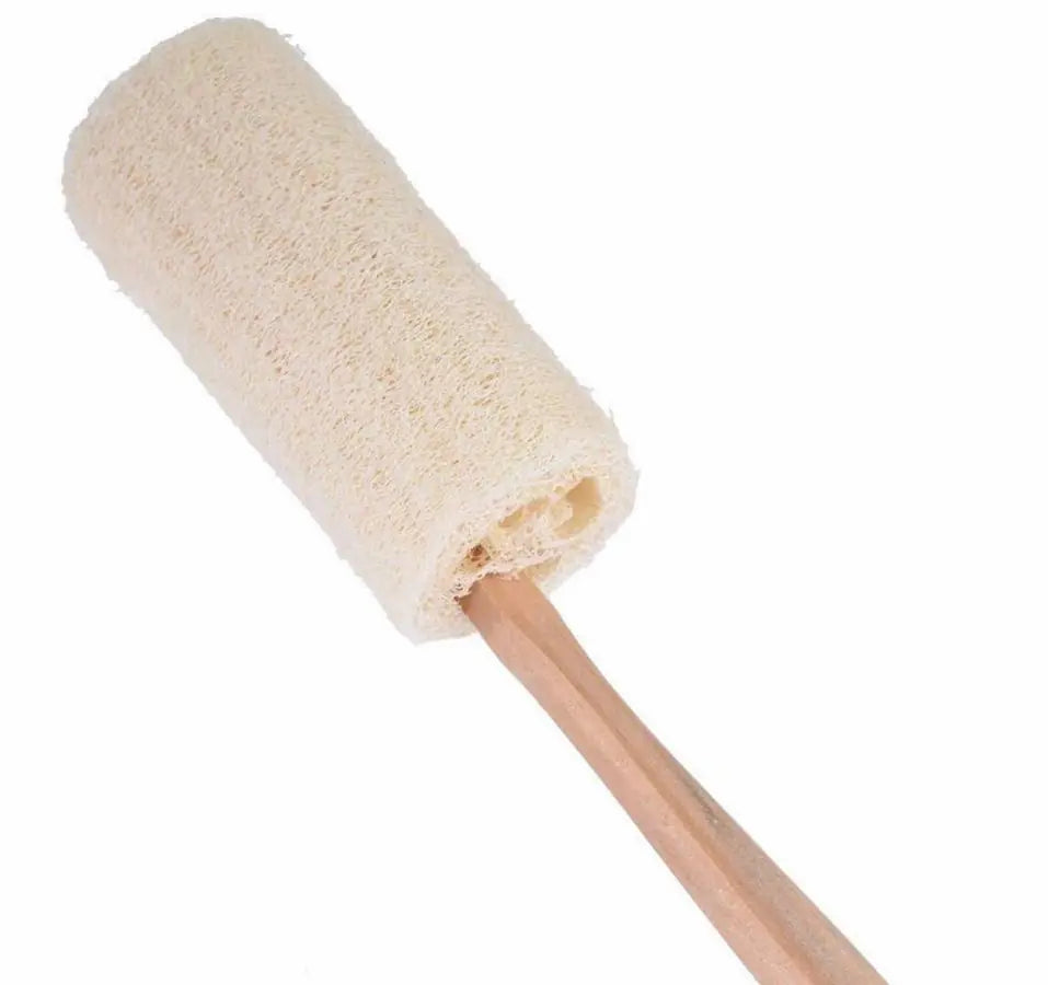 Natural Loofah Bath Brush with Long Handle | Eco-Friendly Exfoliation