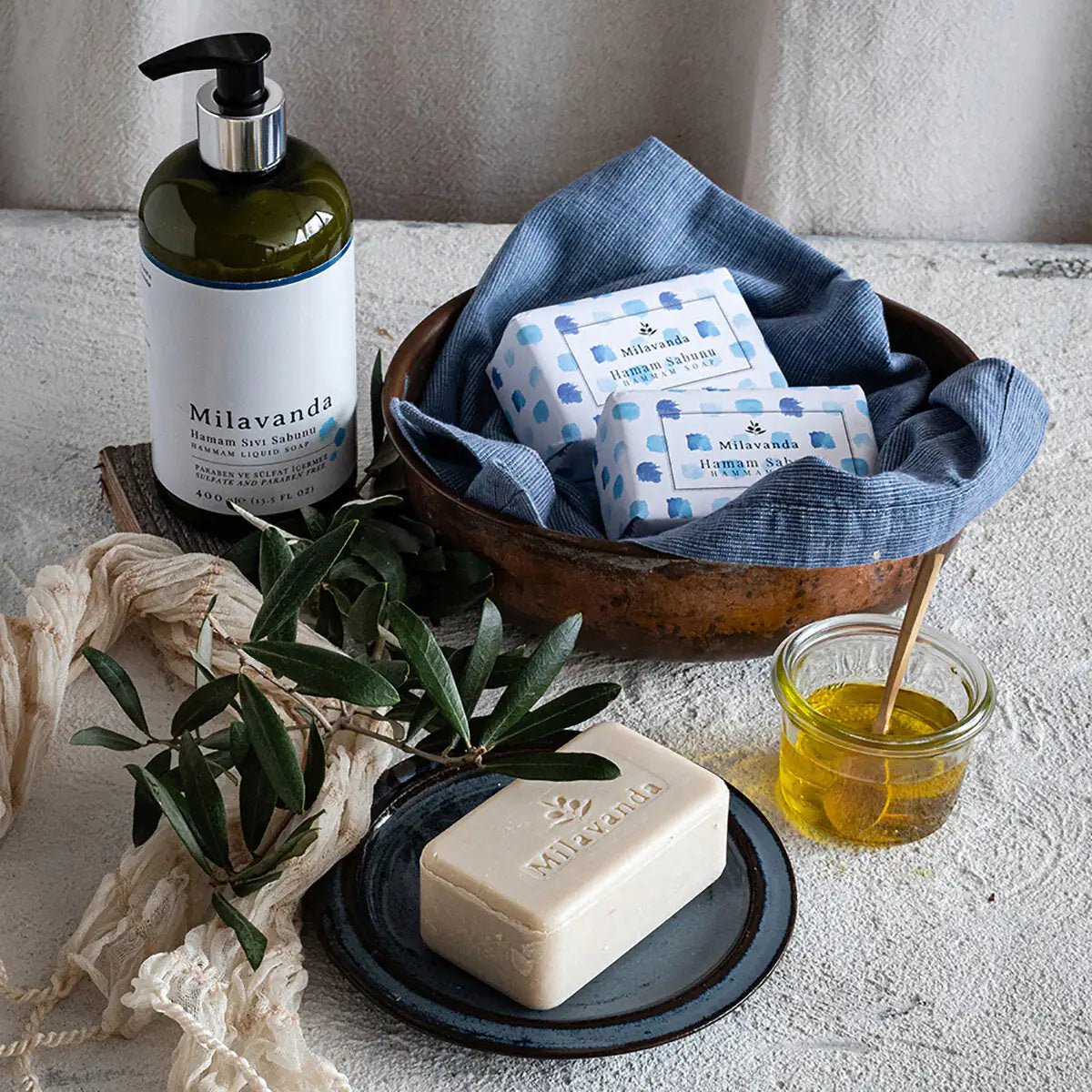 Milavanda Hamam Scented Liquid Soap – Turkish Bath Luxury for Everyday Rituals - GNS Beauty & Personal Care