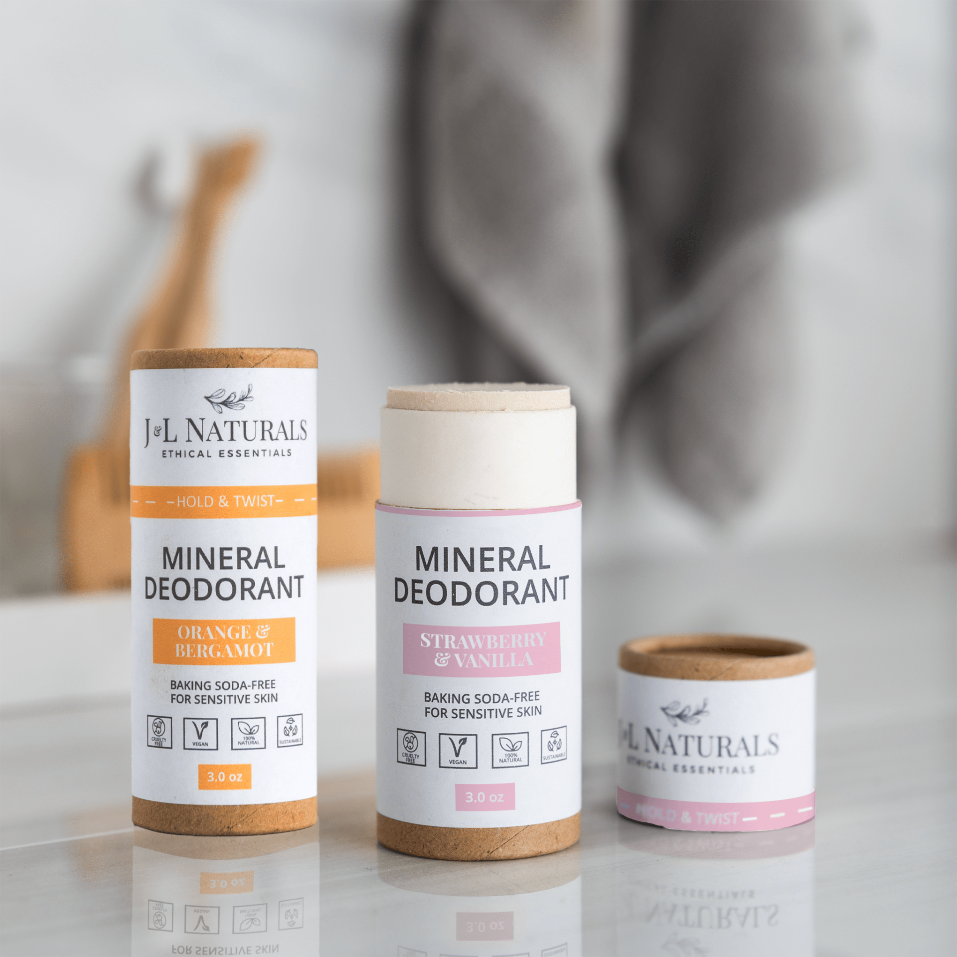 Mineral Deodorant (2 - Pack) – Baking Soda - Free for Sensitive Skin - GNS Beauty & Personal Care