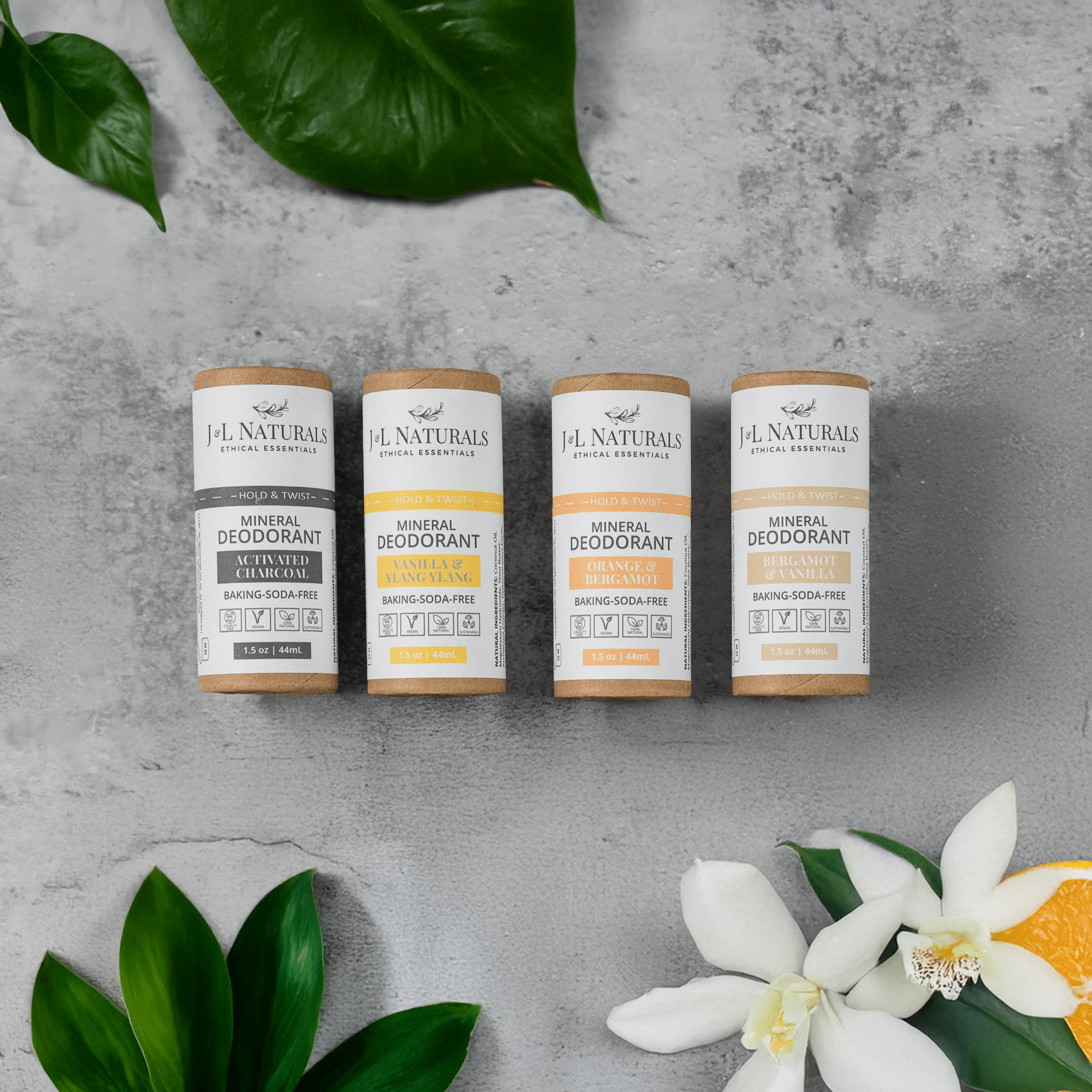 Mineral Deodorant Bundle (4 - Pack) – Baking Soda - Free for Sensitive Skin - GNS Beauty & Personal Care
