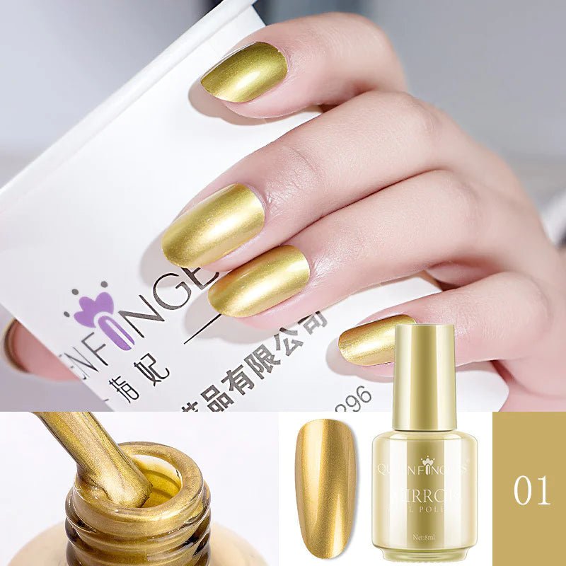 Mirror Nail Polish – High - Shine Metallic Beauty for a Flawless Finish - GNS Beauty & Personal Care