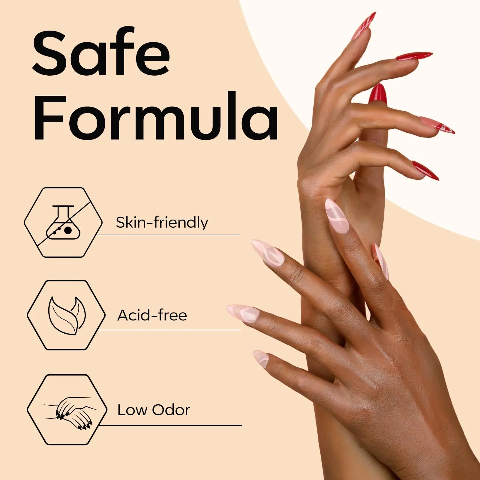 Modelones 9 - in - 1 Gel Nail Kit with Long Lasting Nail Glue - GNS Beauty & Personal Care