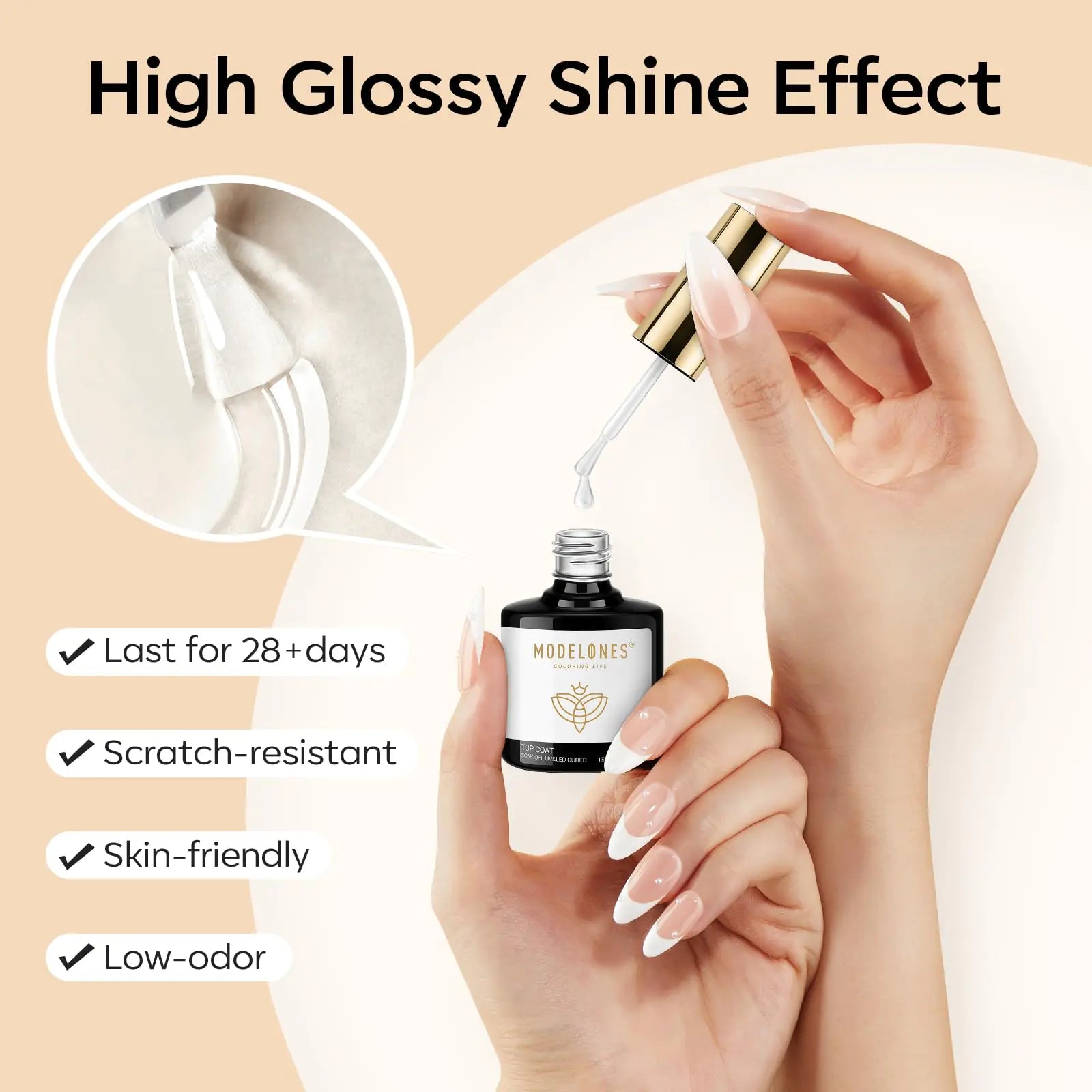 Modelones 9 - in - 1 Gel Nail Kit with Long Lasting Nail Glue - GNS Beauty & Personal Care
