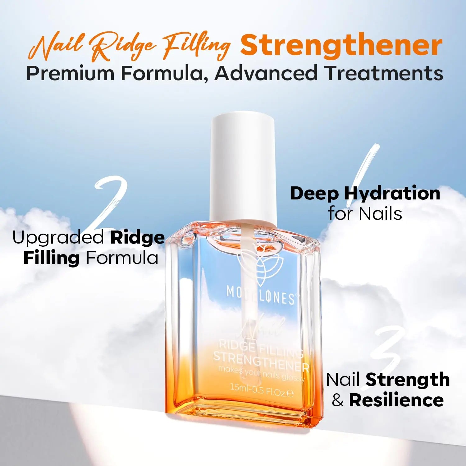 Modelones Nail Strengthener 8 - in - One Repair & Growth Treatment, 15ml - GNS Beauty & Personal Care