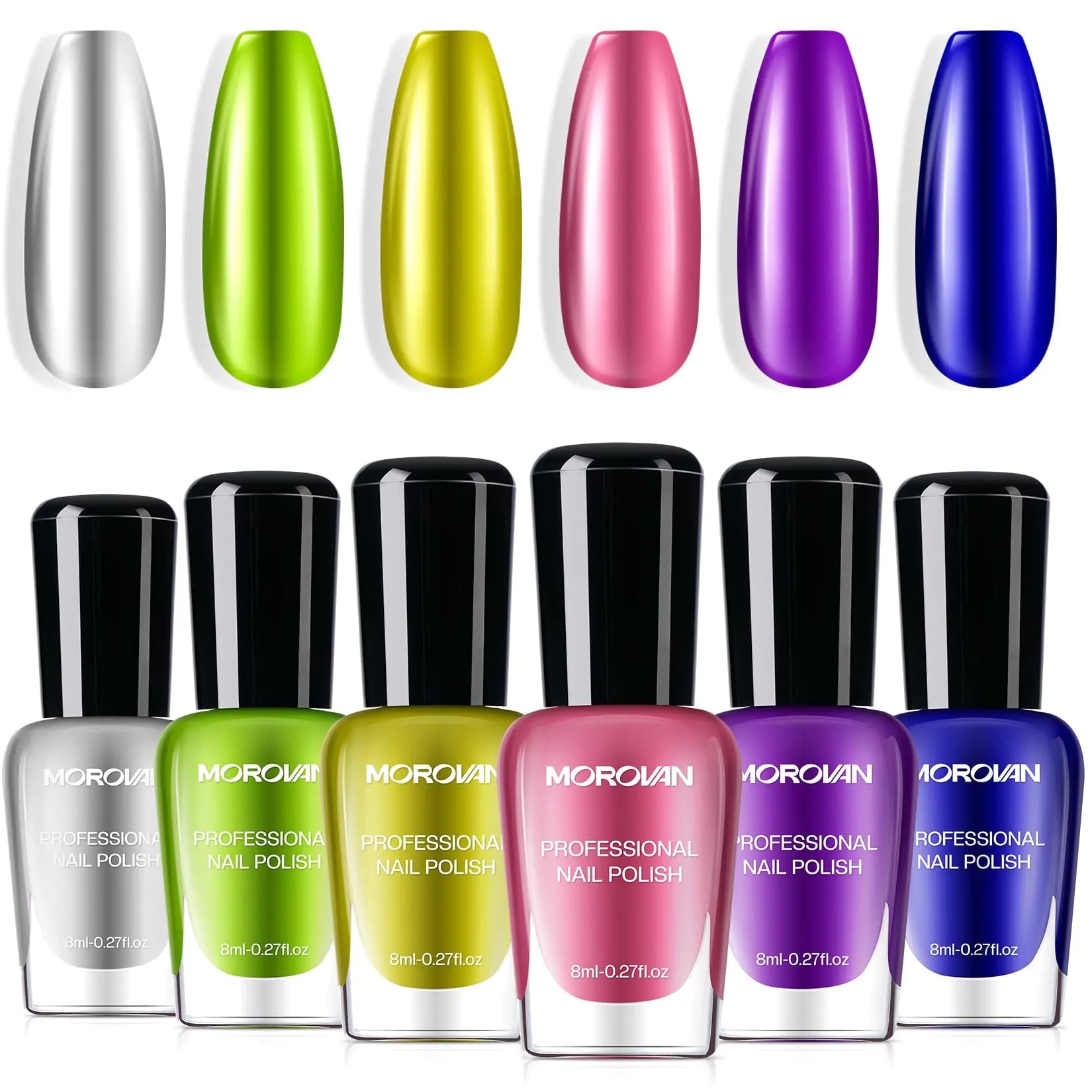 MOROVAN Metallic Nail Polish Set - GNS Beauty & Personal Care