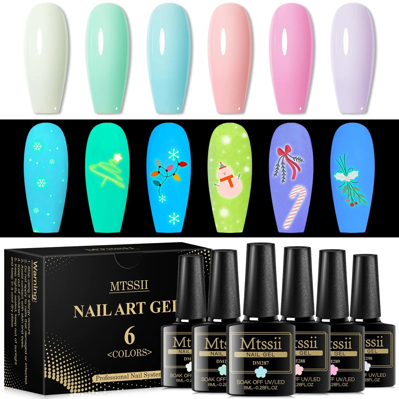 MTSSII Jelly Translucent Gel Nail Polish Kit (6 PCS – Jelly Glow) - GNS Beauty & Personal Care
